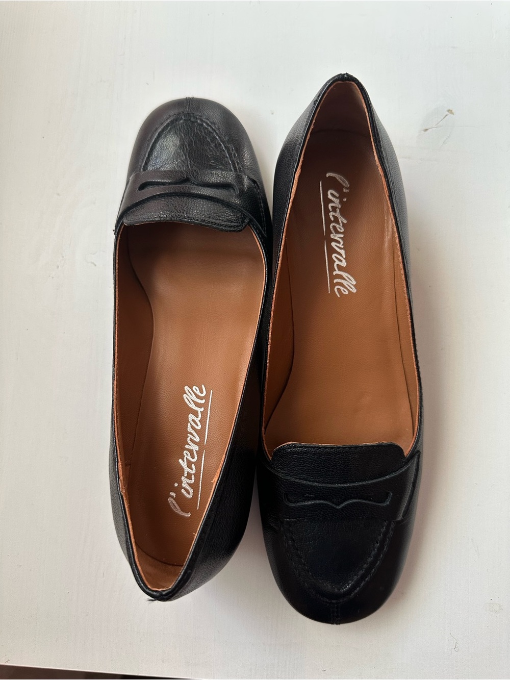 l’intervalle Black Leather Women's Loafers